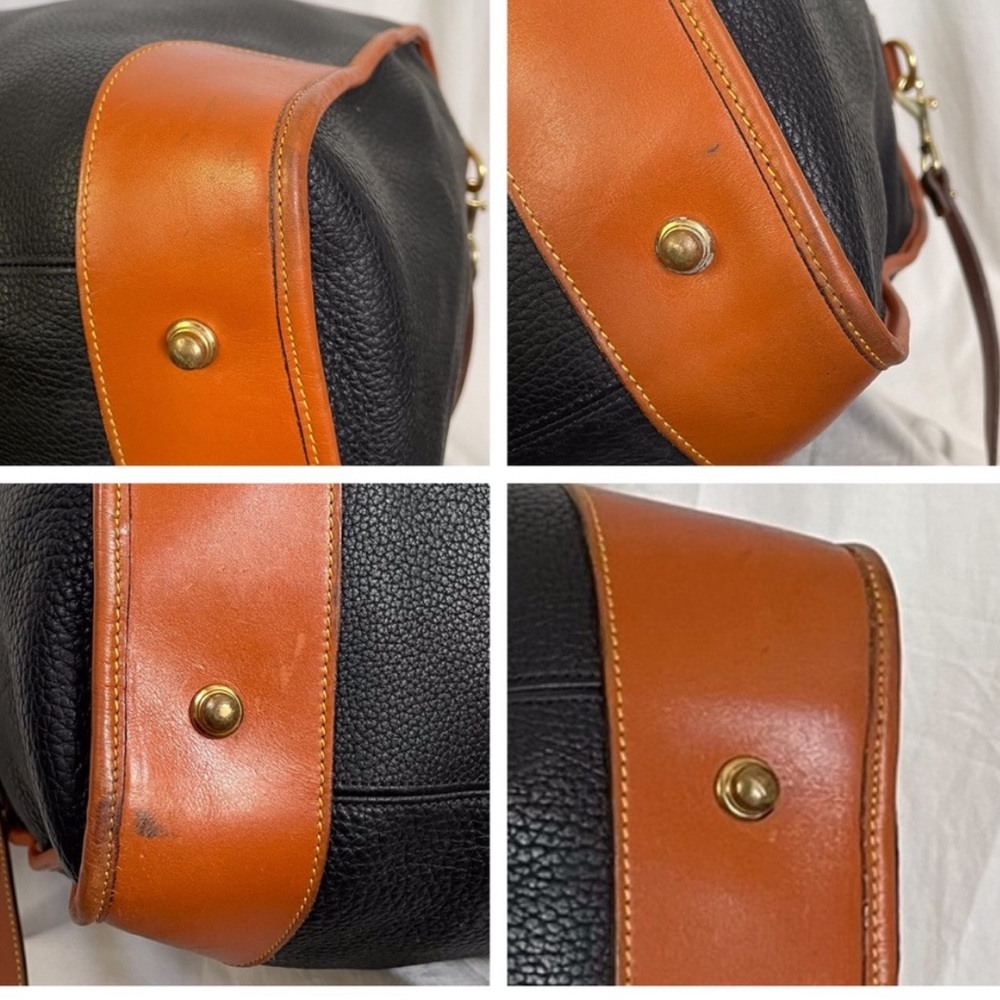 Dooney & Bourke AWL Leather Carry On Duffle Luggage Travel Bag R14 weekender - Picture 13 of 16
